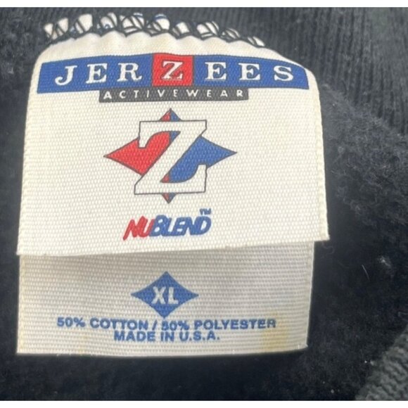 Vintage Jerzees Sweatshirt Mens XL Black Classic Car Hotrod Crewneck Made in USA - Picture 3 of 13